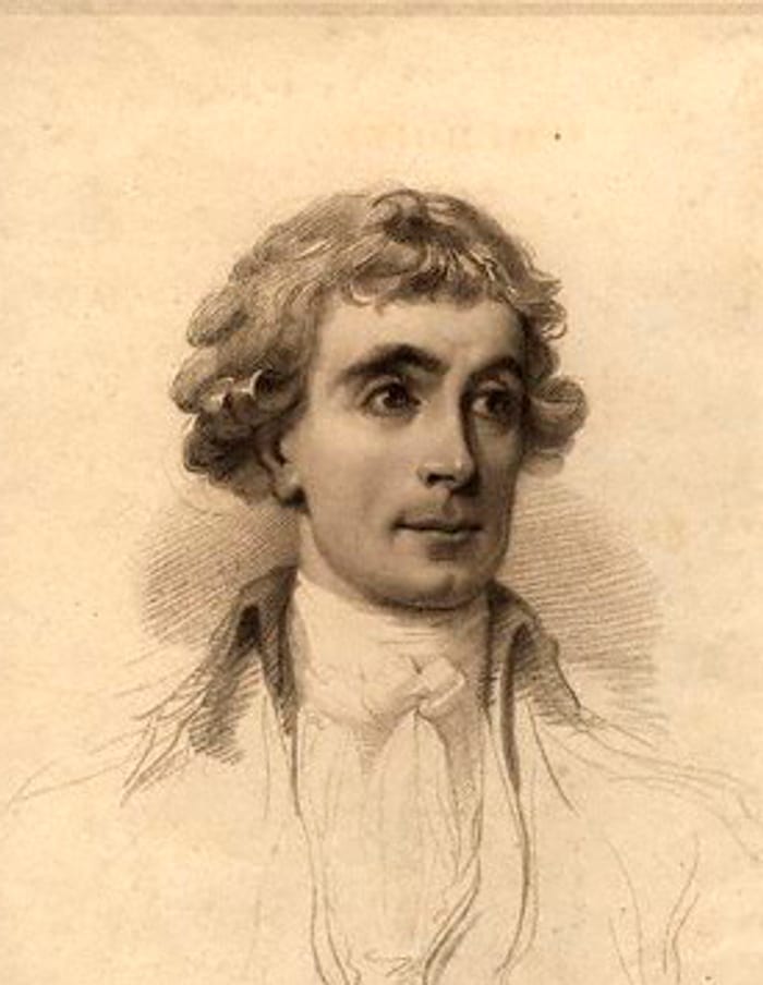 Portrait of William Jones (engraving, at about 37 years of age)